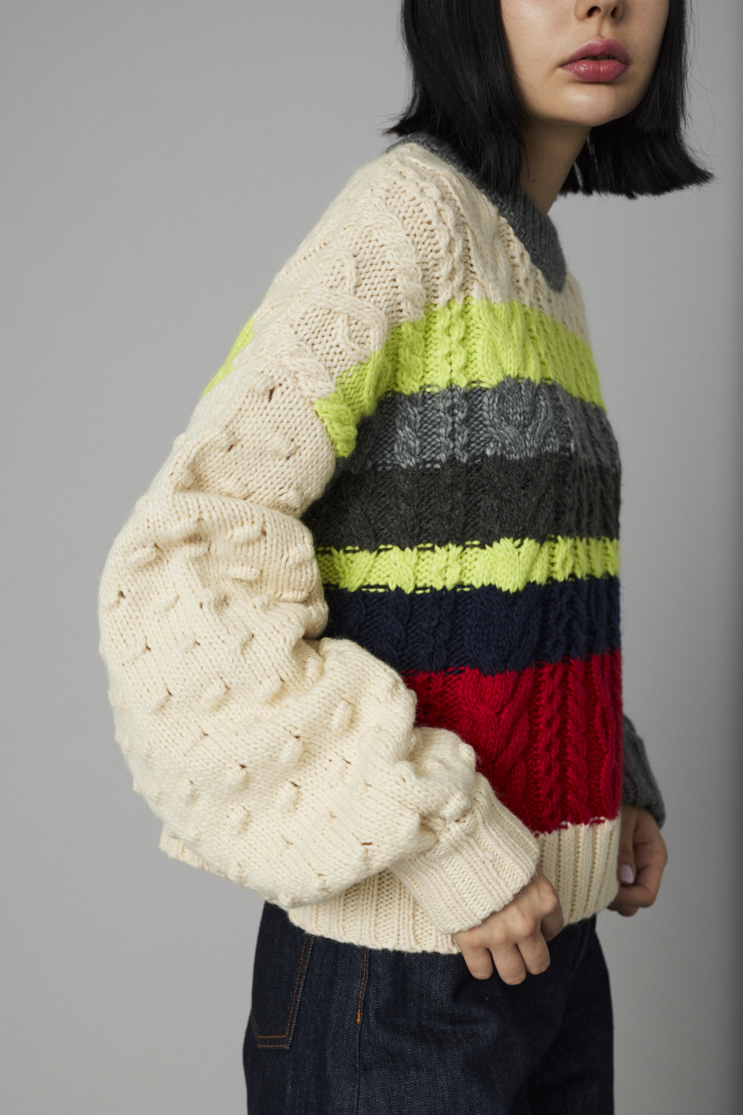 HeRIN.CYE | Cable knit tops (ニット ) |SHEL'TTER WEBSTORE