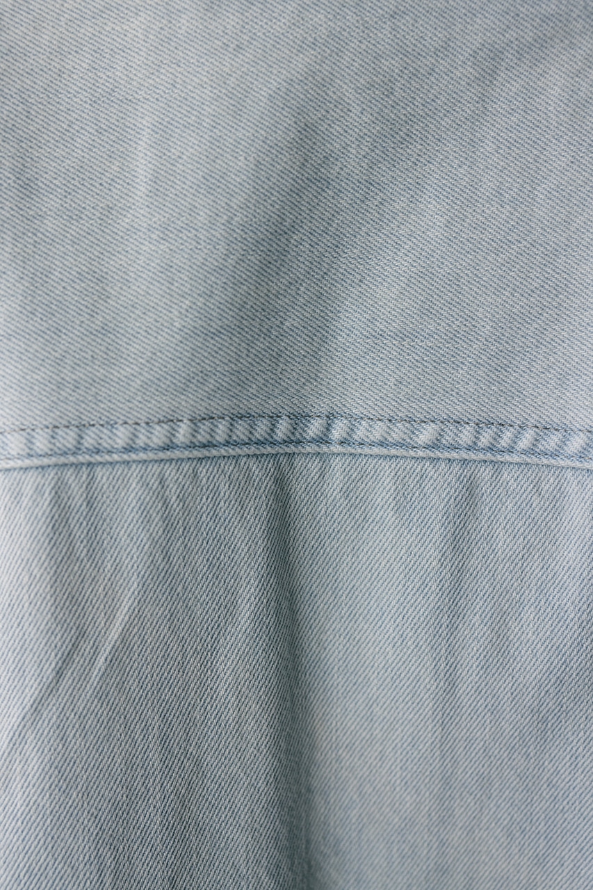 STYLEMIXER | ノーカラーデニムジャケット (デニムジャケット ) |SHEL