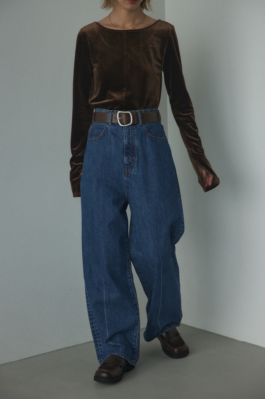 BLACK BY MOUSSY | loose straight denim (ワイド ) |SHEL'TTER WEBSTORE