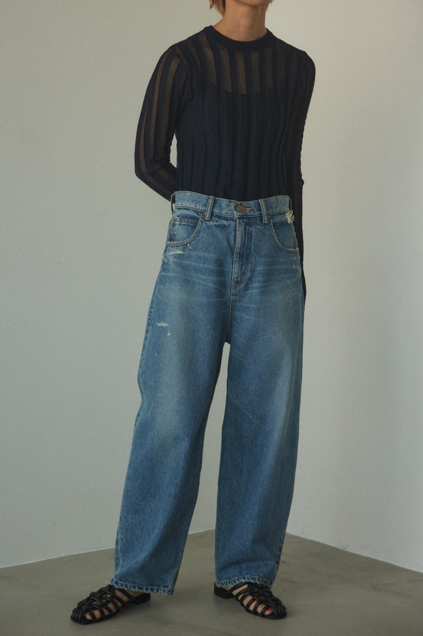 BLACK BY MOUSSY | PUNA vintage denim (ワイド ) |SHEL'TTER WEBSTORE