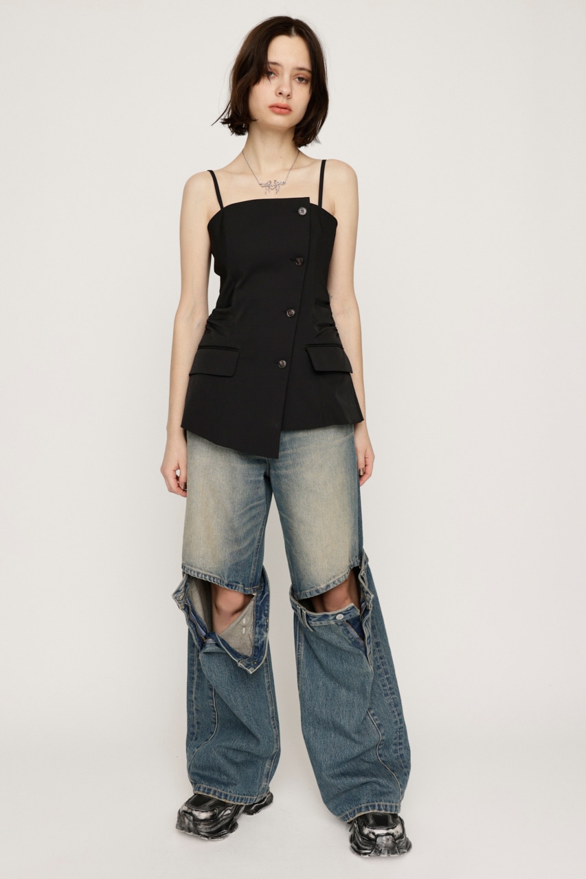 SLY | ASYMMETRY MANISH BUSTIER (キャミソール ) |SHEL'TTER WEBSTORE