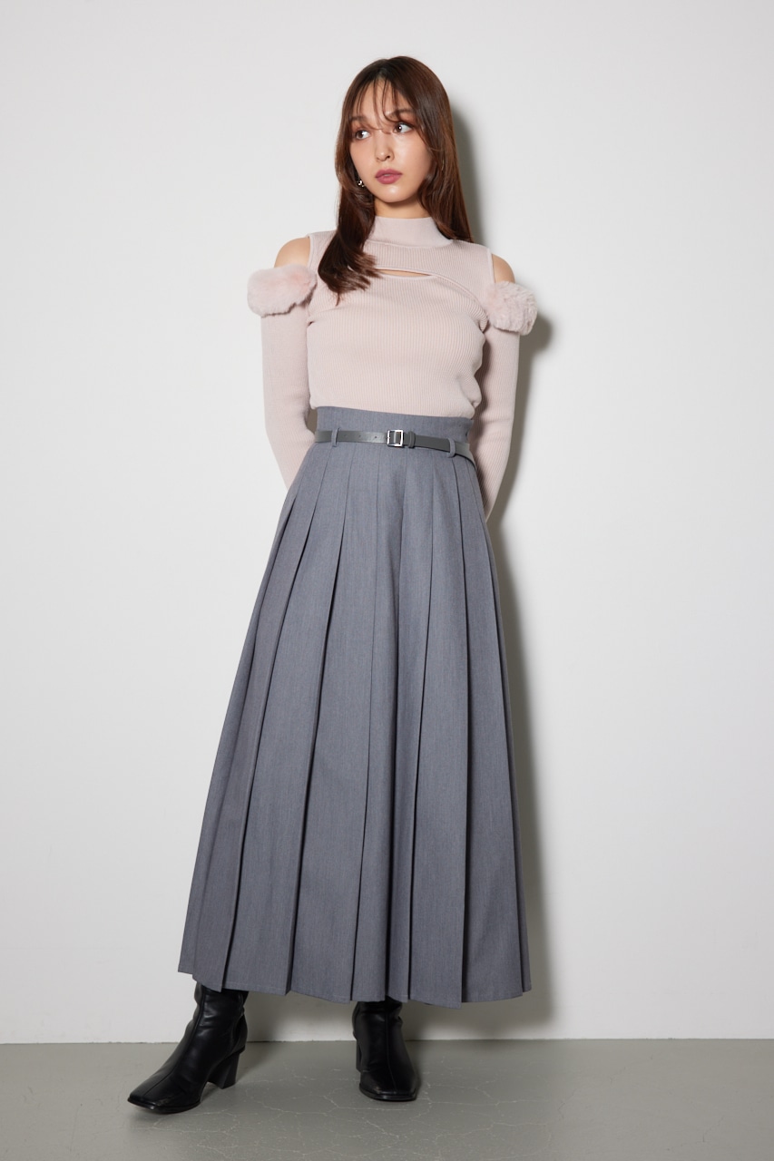 rienda | プリーツスリットスコートショートパンツ (パンツ ) |SHEL