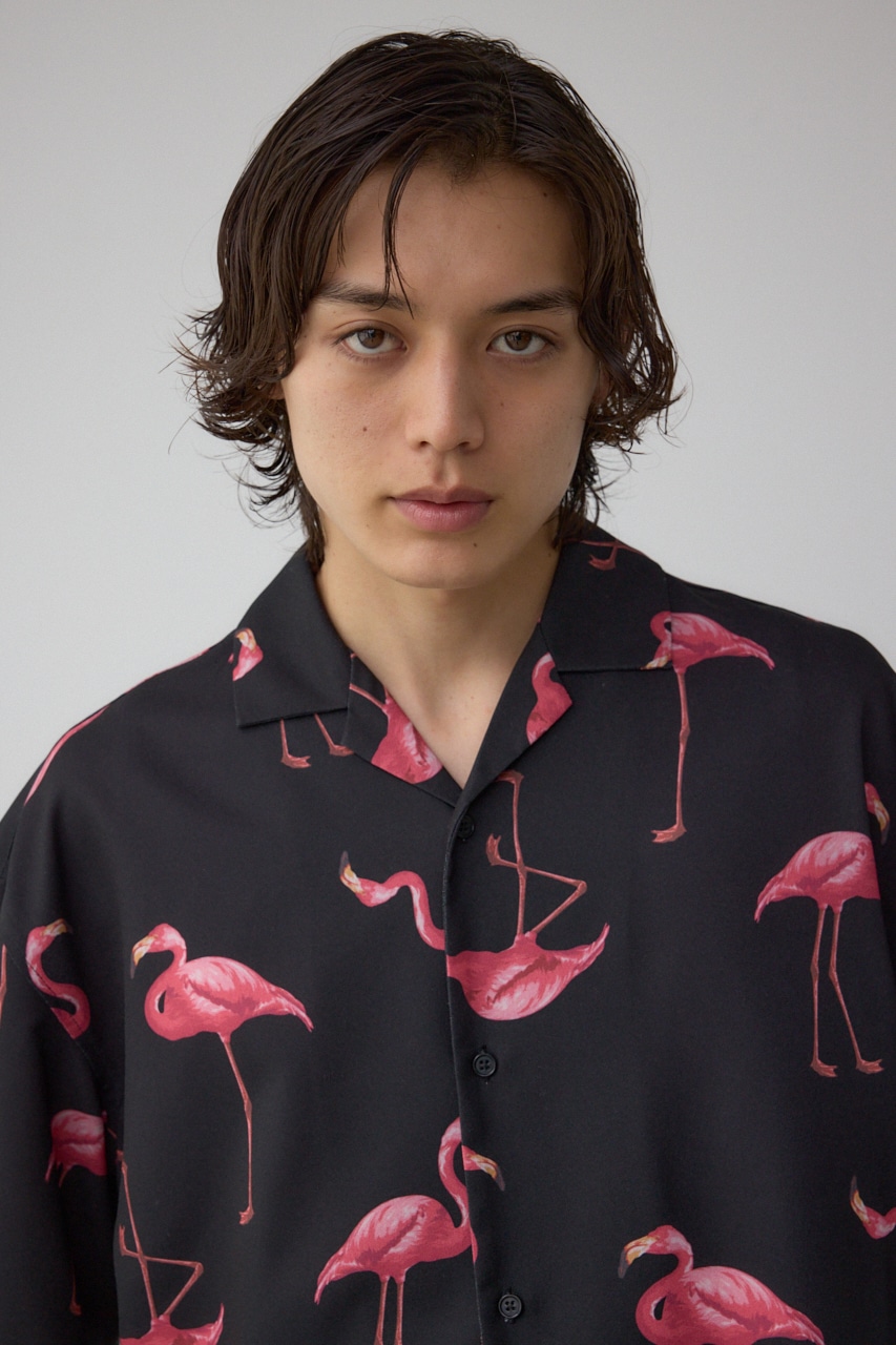 AZUL BY MOUSSY | フラミンゴアロハシャツ (シャツ・ブラウス ) |SHEL