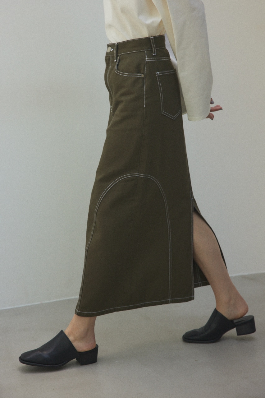 BLACK BY MOUSSY | switching long skirt (スカート ) |SHEL'TTER WEBSTORE