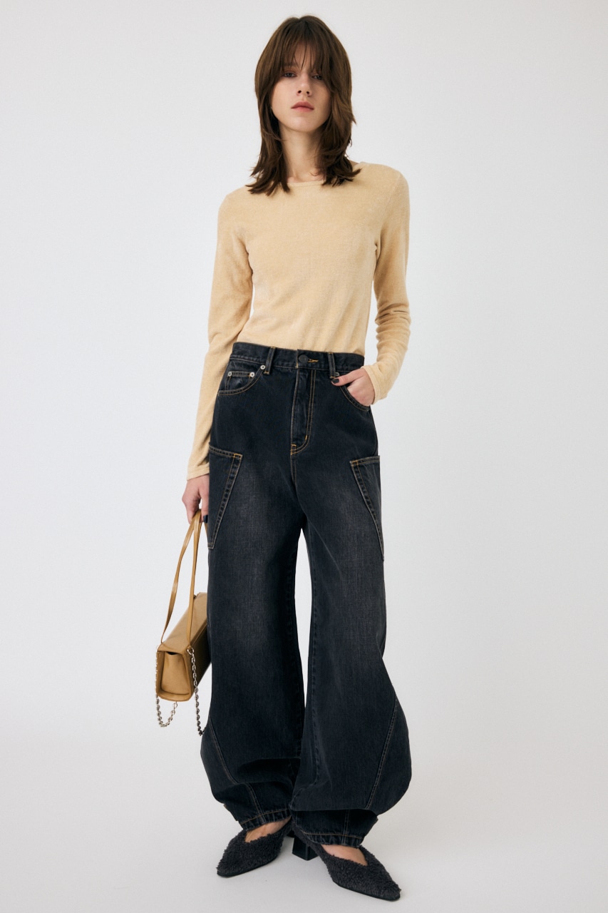 MOUSSY | VELOUR TOUCH ロングスリーブトップス (ニット ) |SHEL'TTER