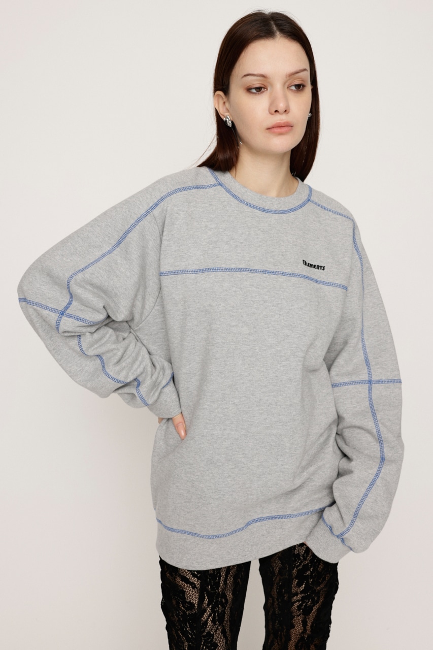 SLY | BI COLOR STITCH SW トップス (Tシャツ・カットソー(長袖