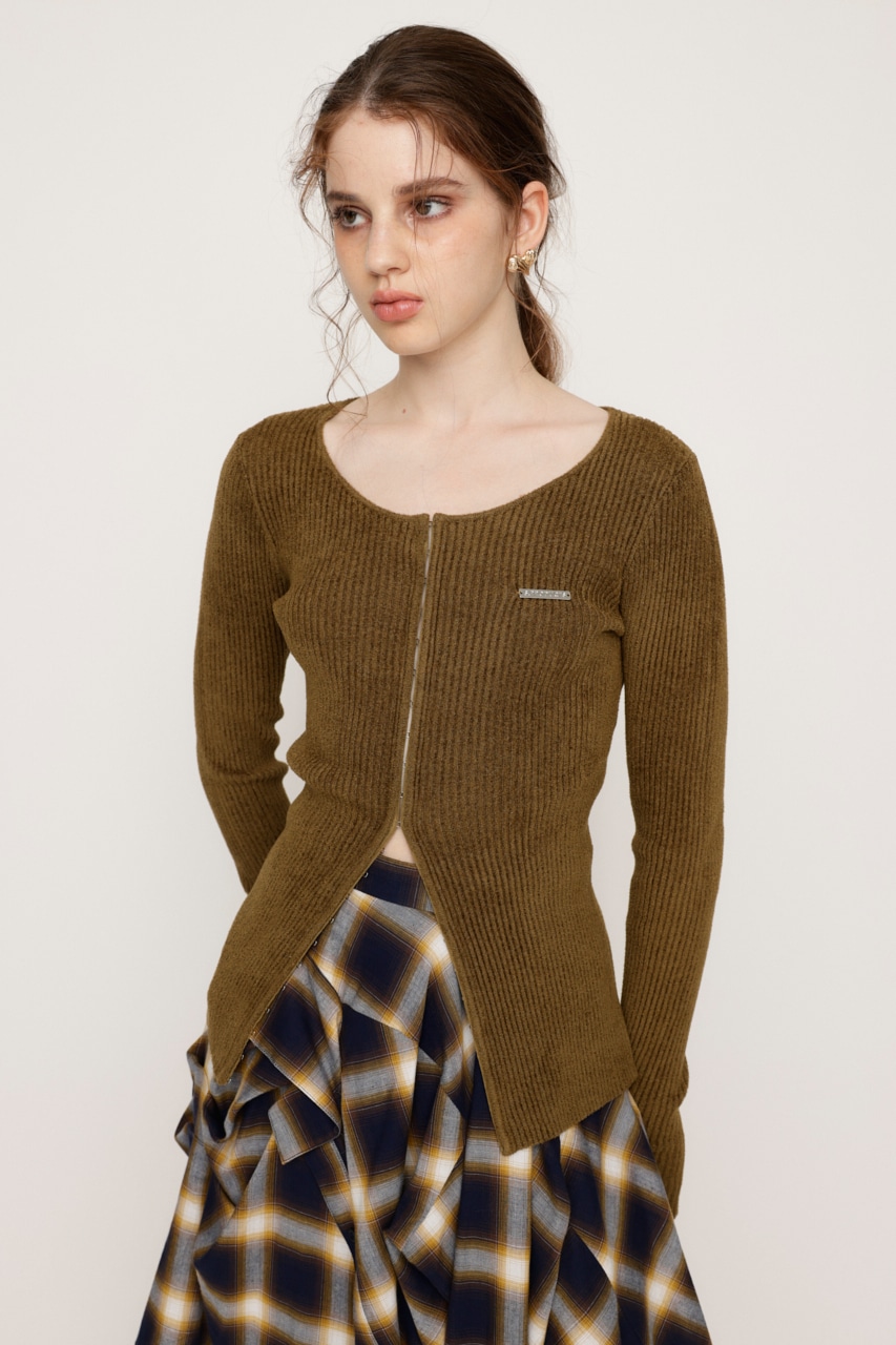 SLY | FRONT HOOK MOLE YARN トップス (ニット ) |SHEL'TTER WEBSTORE