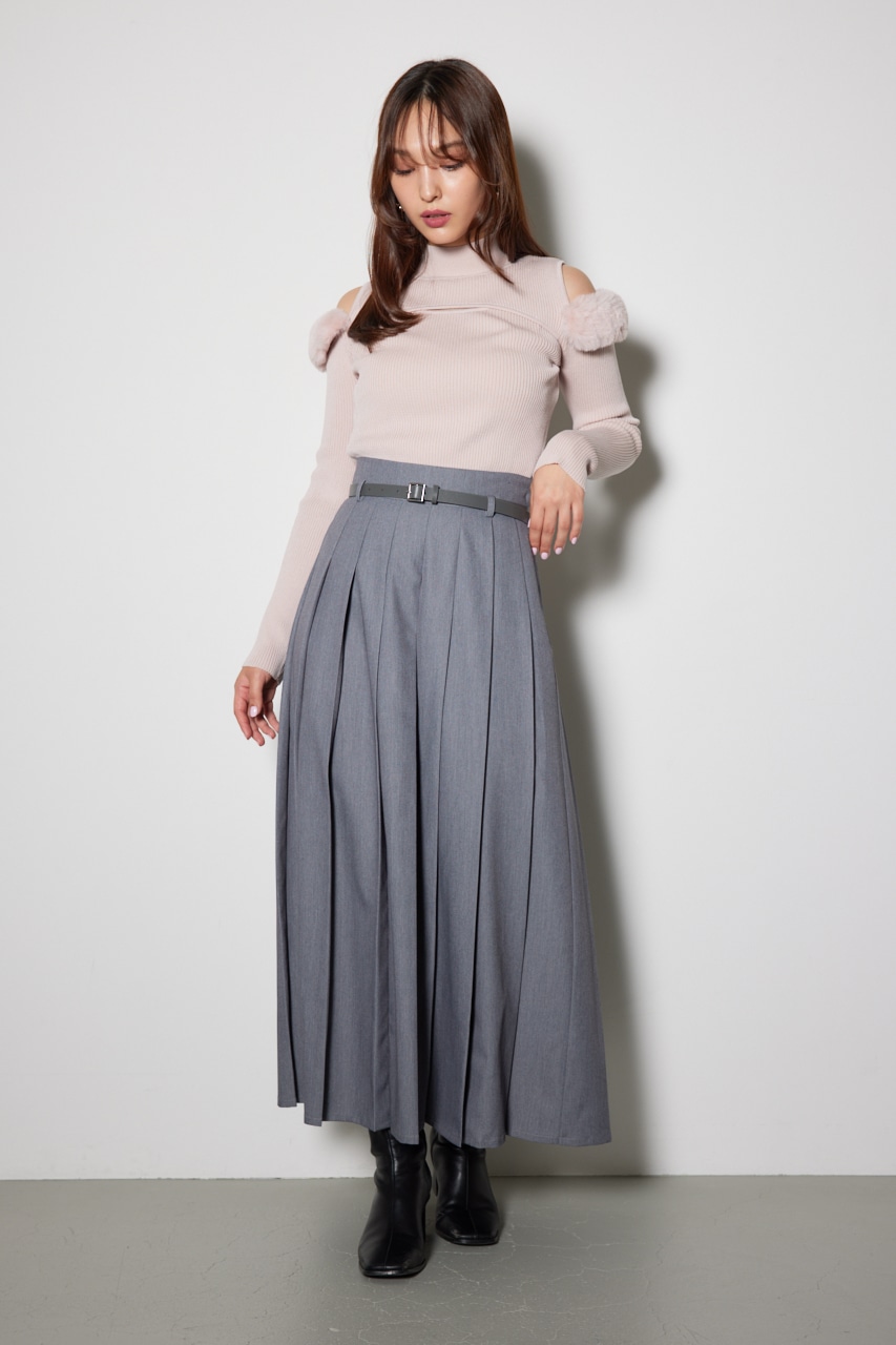 rienda | プリーツスリットスコートショートパンツ (パンツ ) |SHEL