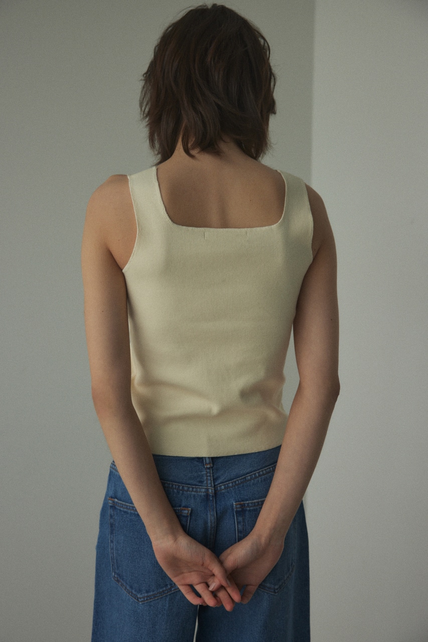 BLACK BY MOUSSY | front zip tanktop (タンクトップ ) |SHEL'TTER