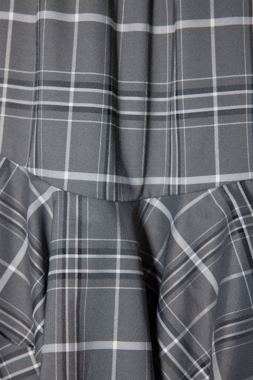 rienda | チェックフリルスリットスコートショートパンツ (パンツ