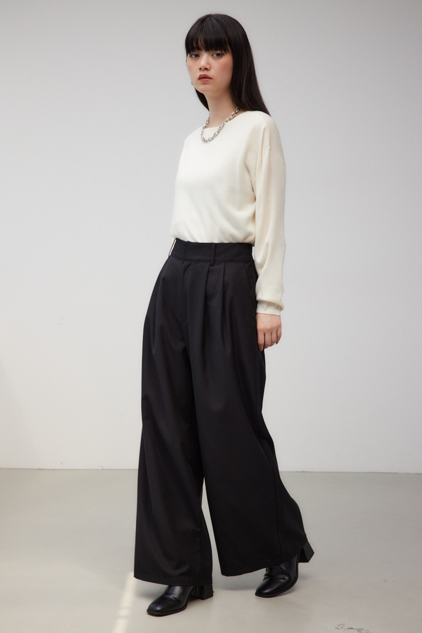 AZUL BY MOUSSY | ヌーディー2WAYVネックニットトップス (ニット