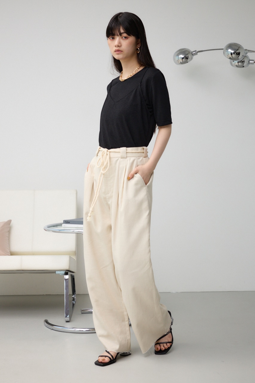 AZUL BY MOUSSY | ラメカットビスチェセットトップス (Tシャツ