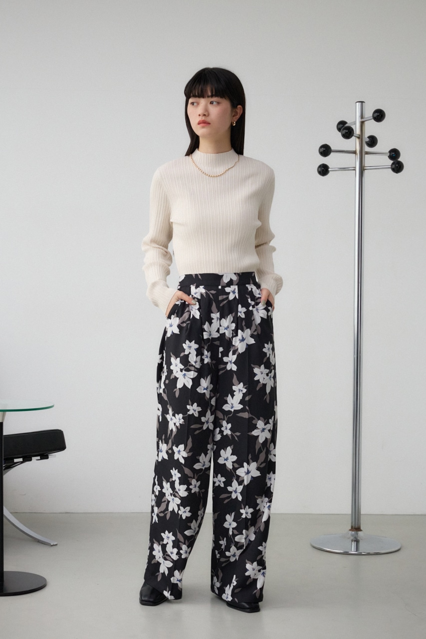 AZUL BY MOUSSY | フラワープリントイージーワイドパンツ (パンツ