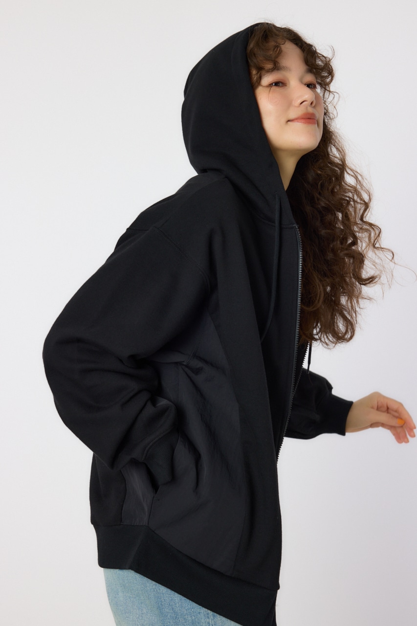 RODEO CROWNS WIDE BOWL | ナイロンアップリケロゴZIPパーカー