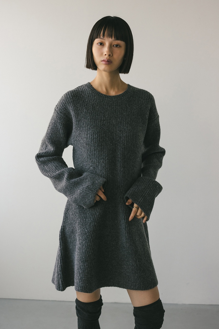 STYLEMIXER | ニットフレアミニワンピース (ワンピース(ミニ