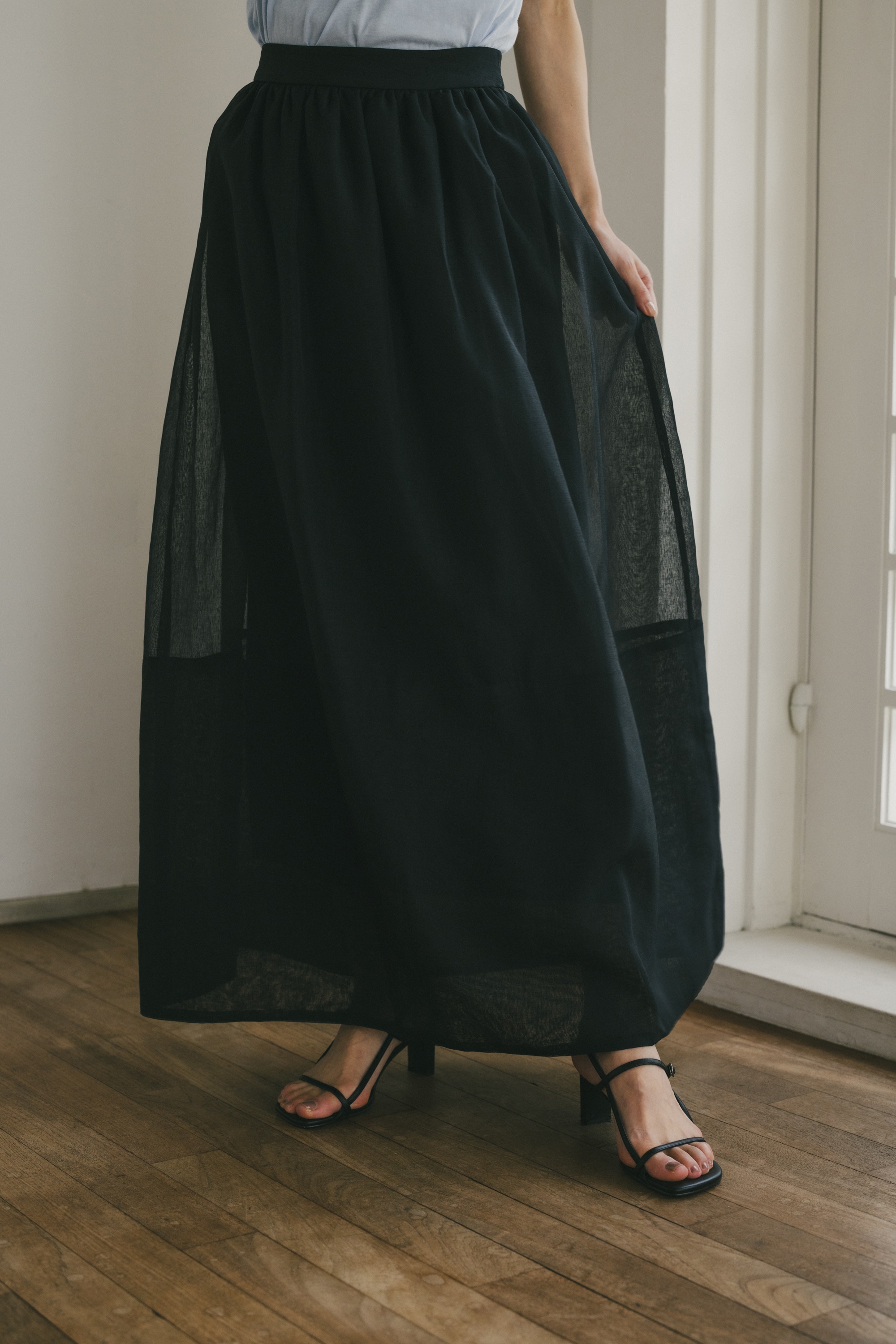 STYLEMIXER | シアーランタンスカート (スカート(ロング) ) |SHEL'TTER