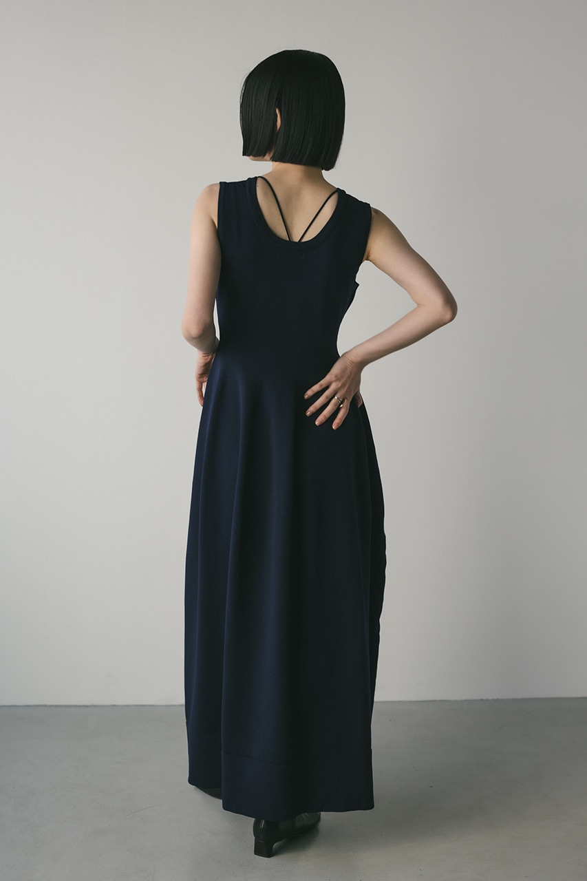 STYLEMIXER | 2ピースハーフスリーブポロニットワンピース (ワンピース