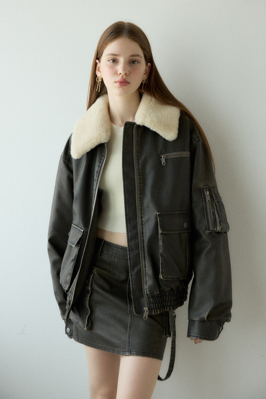 SLY | VINTAGE F／LEATHER S／ブルゾン (ブルゾン ) |SHEL'TTER WEBSTORE