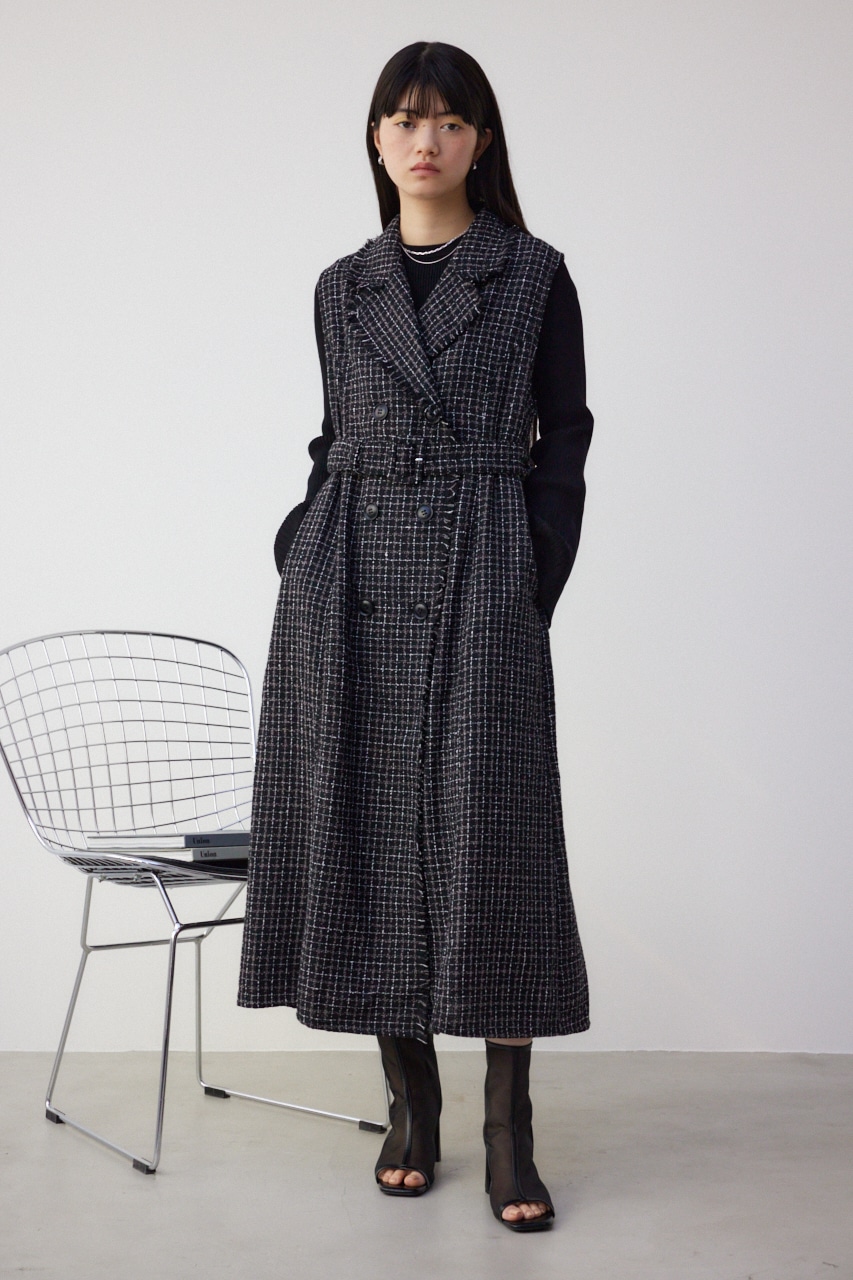 AZUL BY MOUSSY | ツイードジレワンピース (ワンピース(ロング