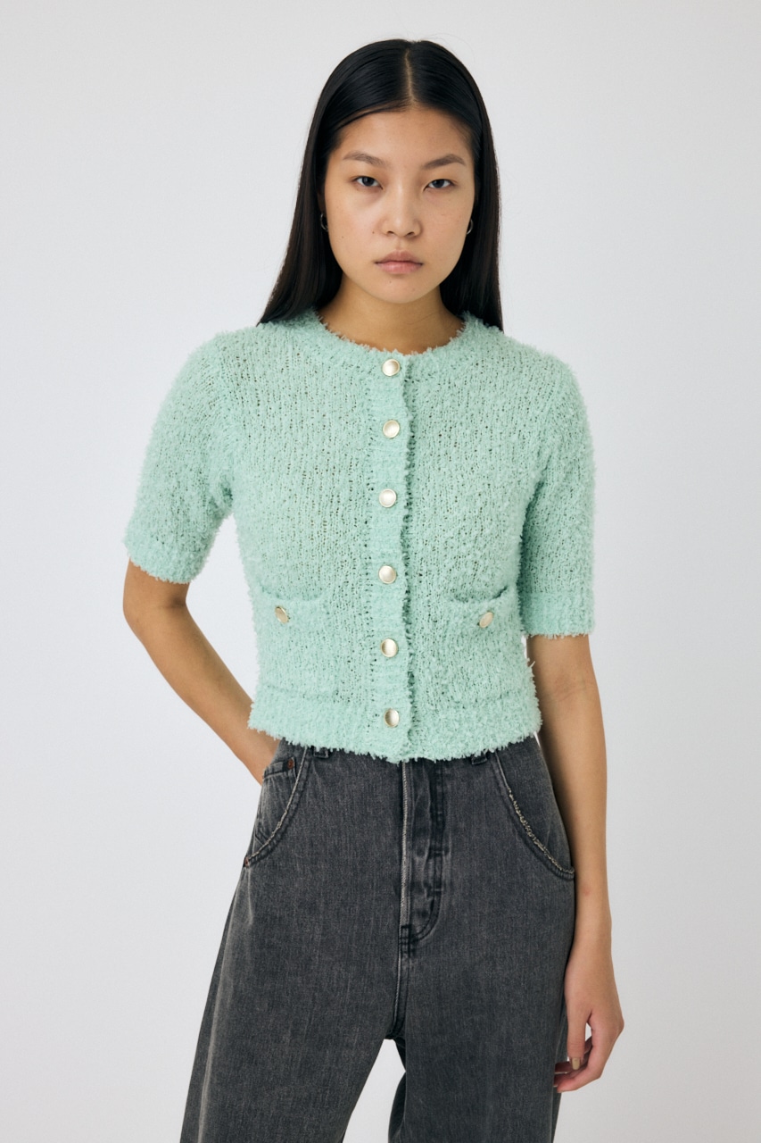 MOUSSY | TAPE YARN ニットカーディガン (シャツ・ブラウス ) |SHEL