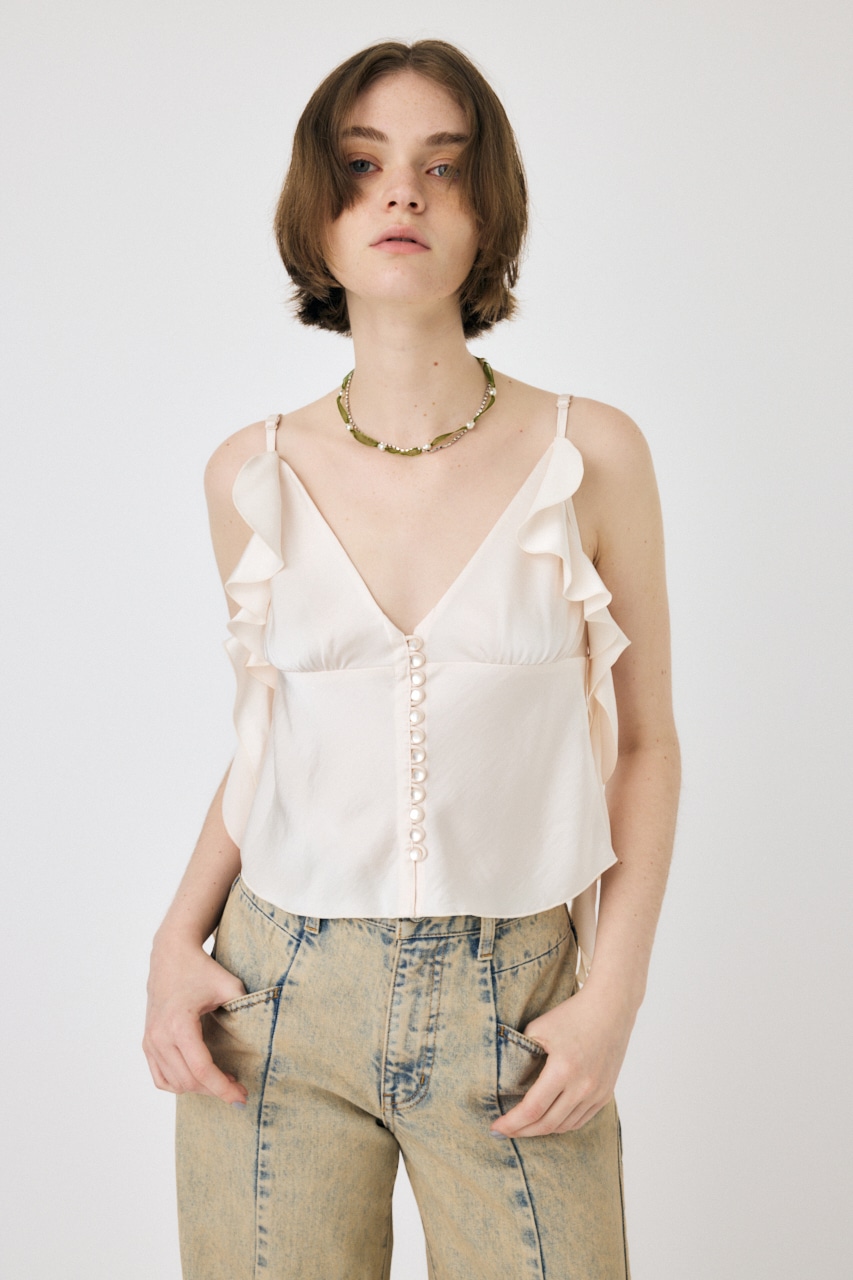 MOUSSY | FRILL STRAP SATIN キャミ (キャミソール ) |SHEL'TTER WEBSTORE