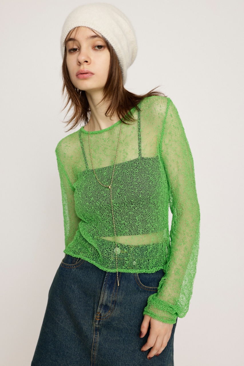 SLY | NEP SHEER KNIT トップス (ニット ) |SHEL'TTER WEBSTORE