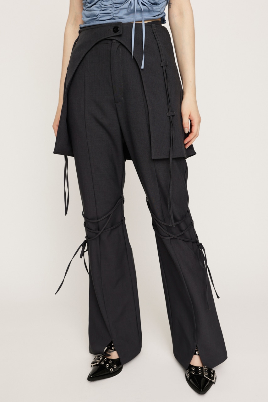 SLY | PLEATS LAYERED FLARE パンツ (パンツ ) |SHEL'TTER WEBSTORE