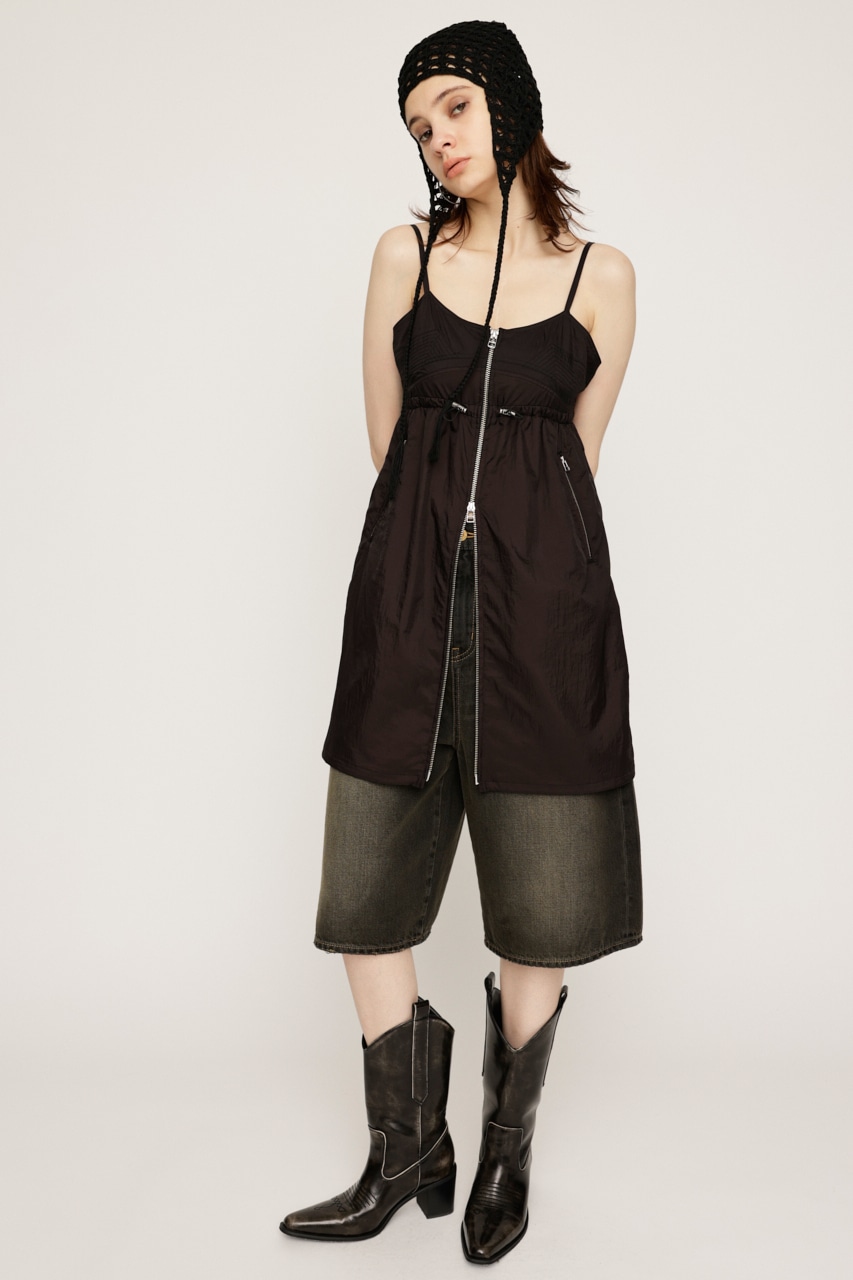 SLY | SHEER CAMI ZIP ドレス (ワンピース(ミニ・ミディアム） ) |SHEL