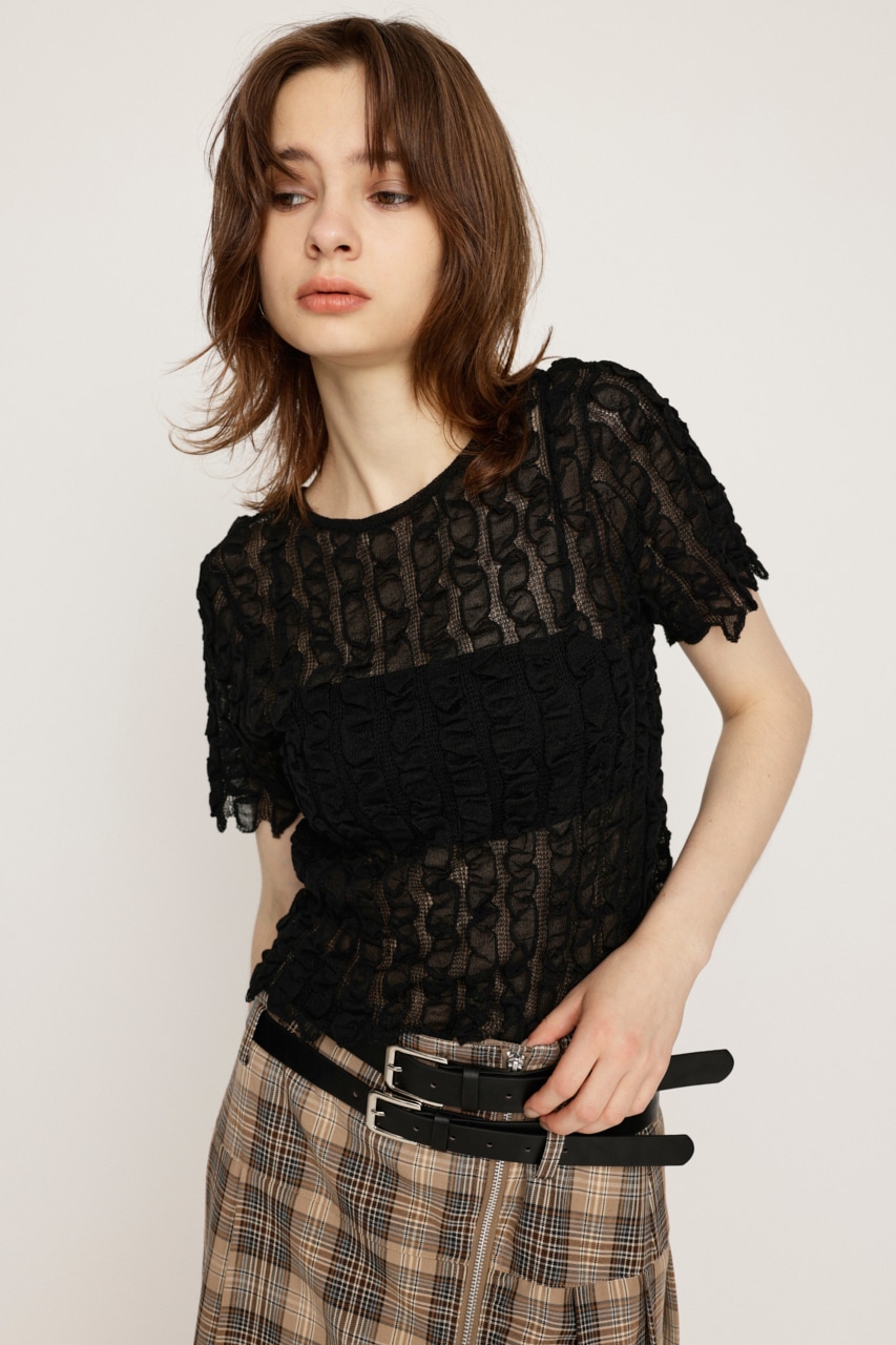 SLY | SHEER 2WAY トップス (ニット ) |SHEL'TTER WEBSTORE