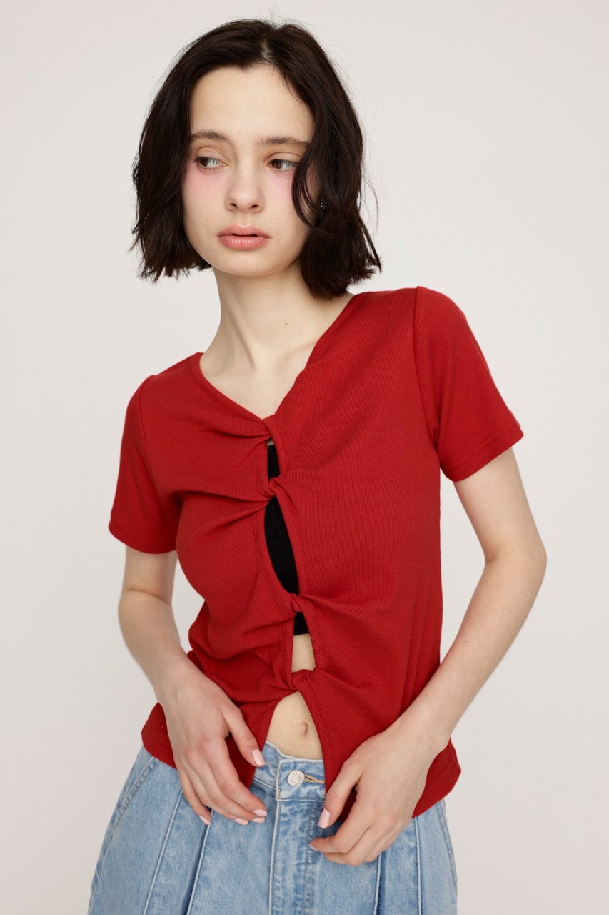 SLY | 2WAY HOLE CUT トップス (Tシャツ・カットソー(半袖) ) |SHEL