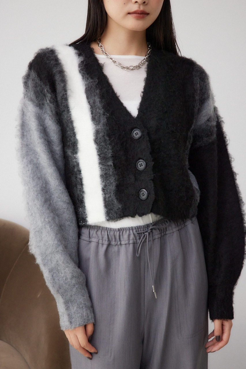 AZUL BY MOUSSY | グラデーションシャギーニットカーディガン