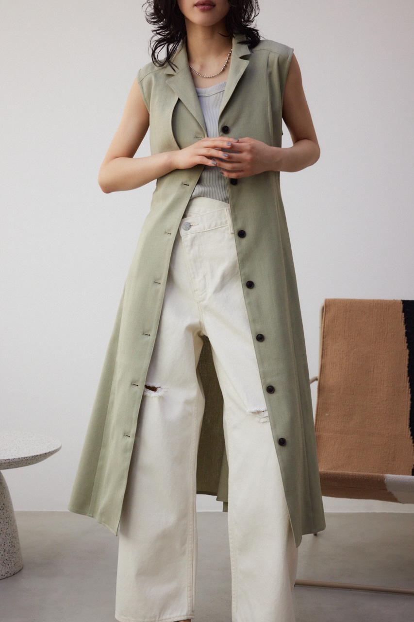 AZUL BY MOUSSY | リネンライクジレワンピース (ワンピース(ロング