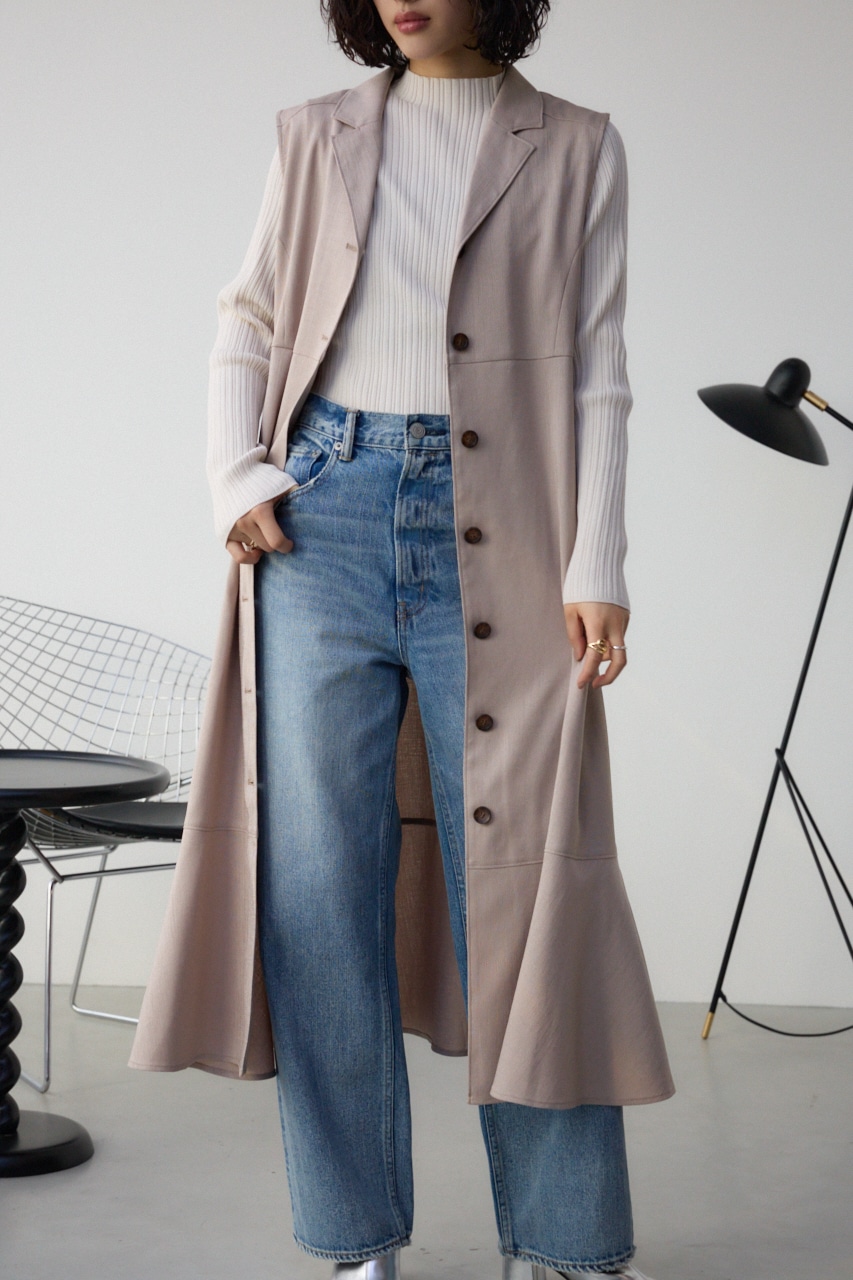 AZUL BY MOUSSY | オープンカラージレワンピース (ワンピース(ロング