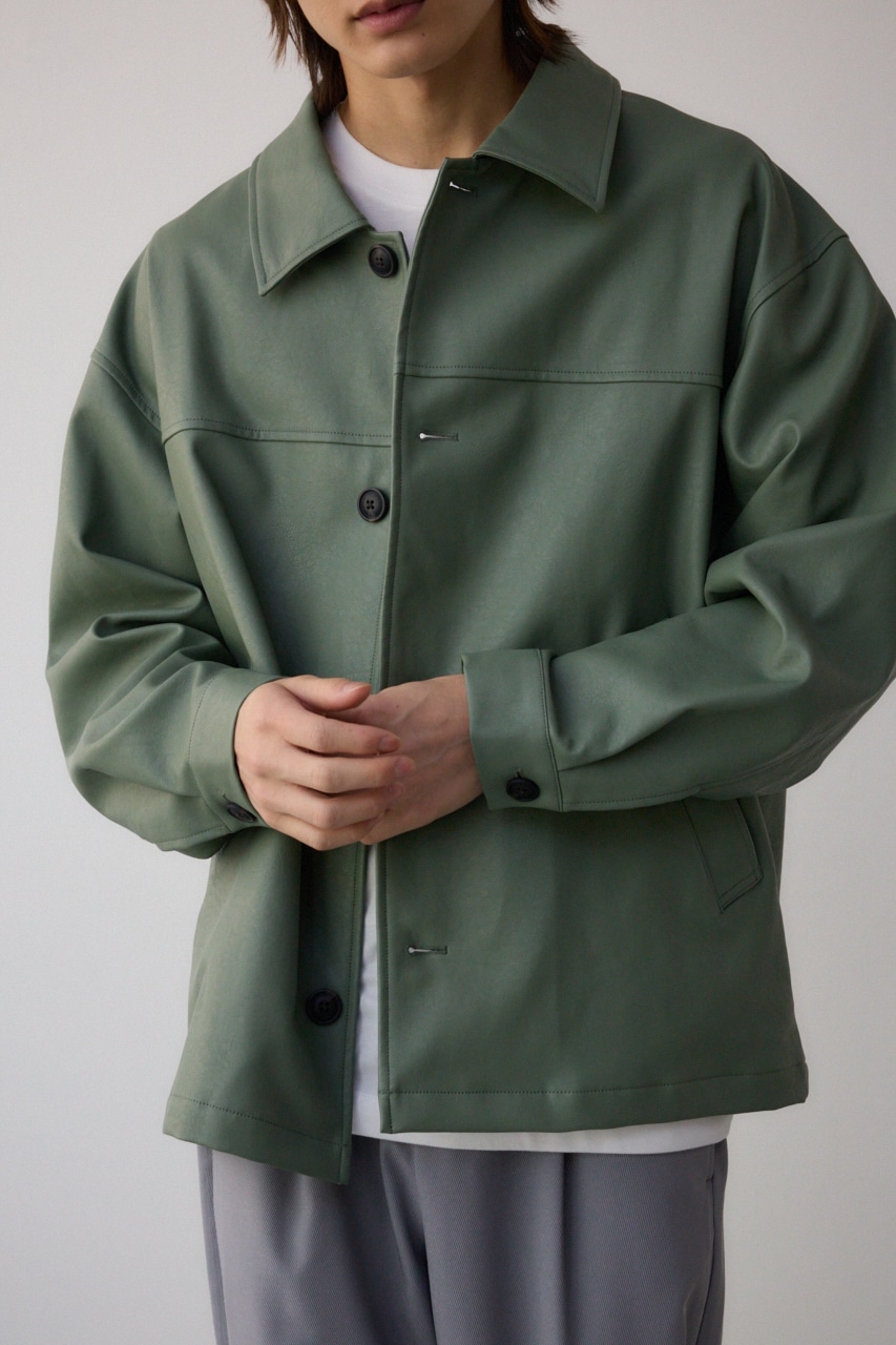 AZUL BY MOUSSY | フェイクレザーコーチジャケット (ジャケット