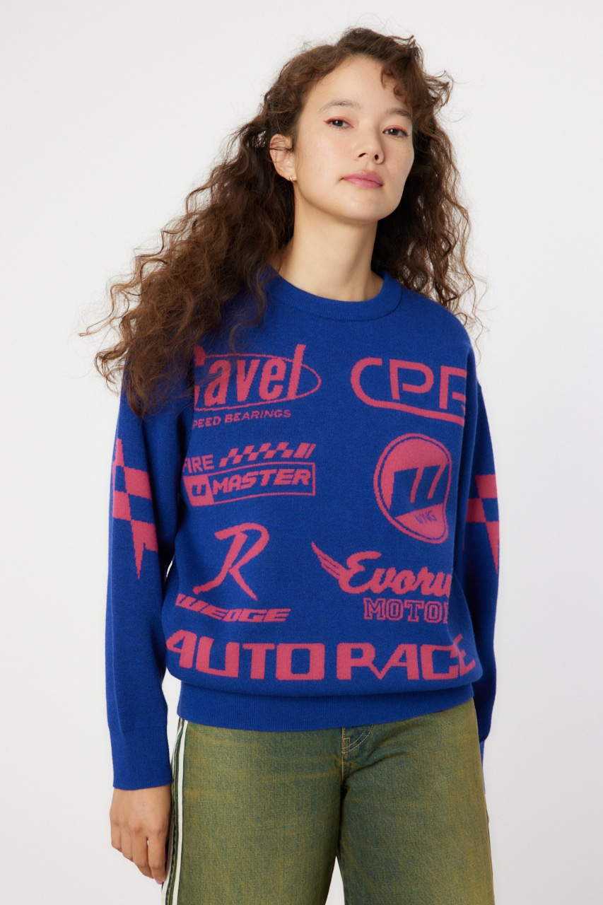 RODEO CROWNS WIDE BOWL | オートレースニットトップス (ニット