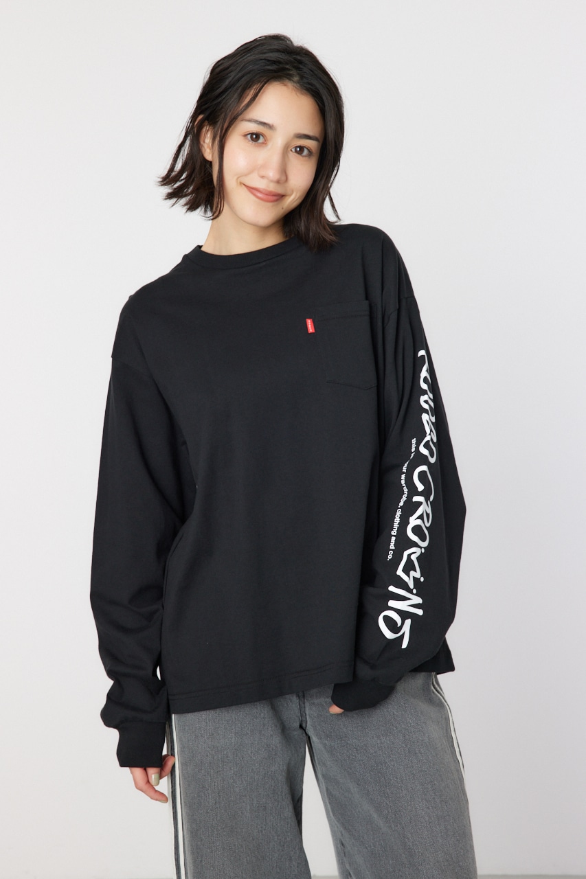 RODEO CROWNS WIDE BOWL | BACK刺繍ロングTシャツ (Tシャツ