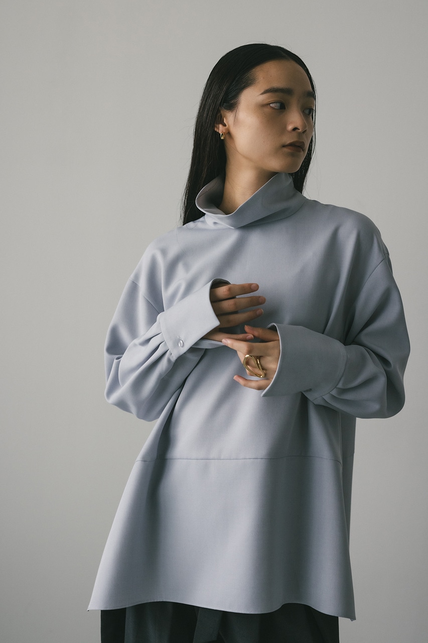 STYLEMIXER | ハイネックロングカフブラウス (シャツ・ブラウス