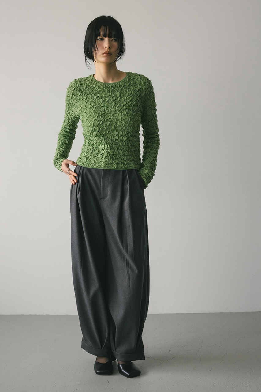 STYLEMIXER | フラッフィーコンパクトトップ (ニット ) |SHEL'TTER