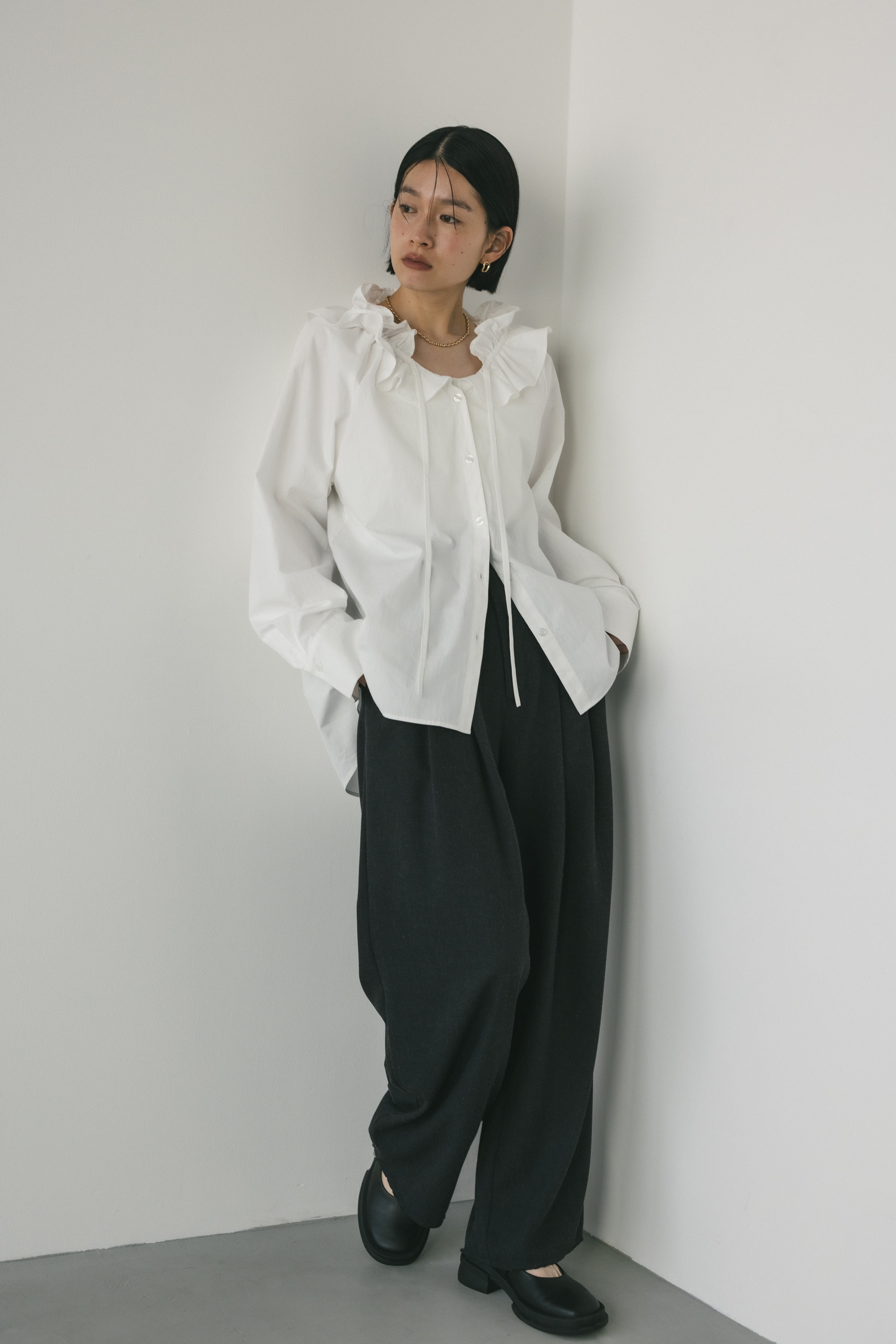 STYLEMIXER | フリルカラーブラウス (シャツ・ブラウス ) |SHEL'TTER