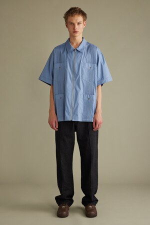 STYLEMIXER | ジップルーズキューバシャツ (シャツ・ブラウス ) |SHEL