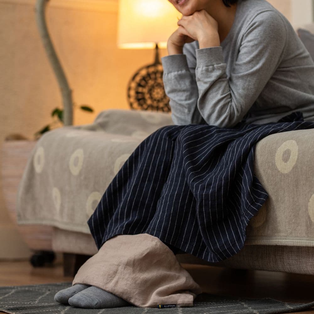 KLIPPAN/クリッパン 麦の温冷ネックピロー ラベンダー ウォッシュド