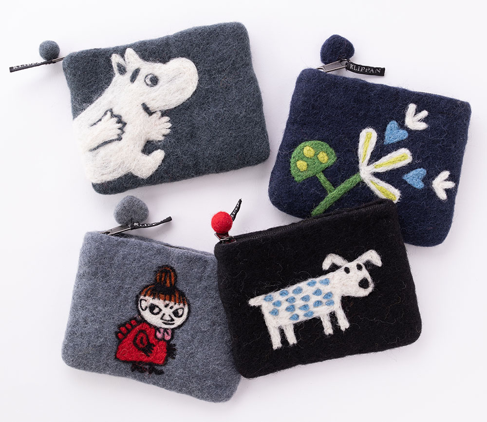 KLIPPAN/クリッパン フェルトポーチ スニーキーミイ グレー