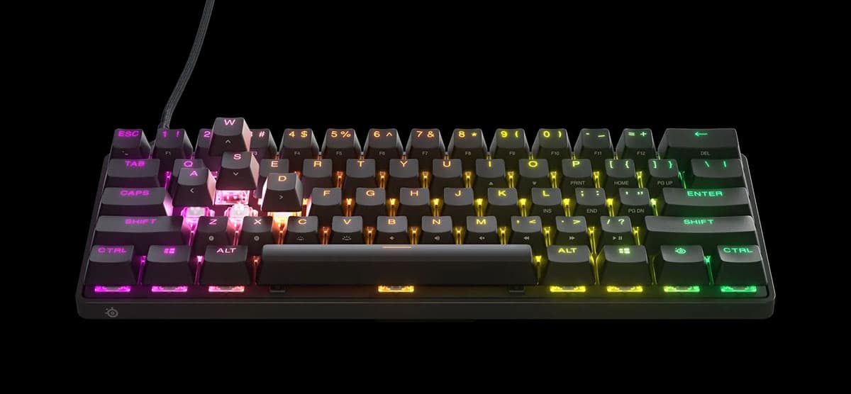 SteelSeries 64820J Apex Pro Mini ゲーミングキーボード |エディオン