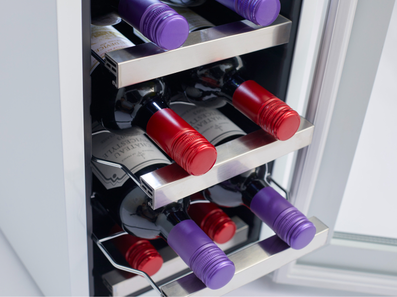 デバイスタイル CG-P8S-W 【右開き】ワインセラー(8本収納) ホワイト