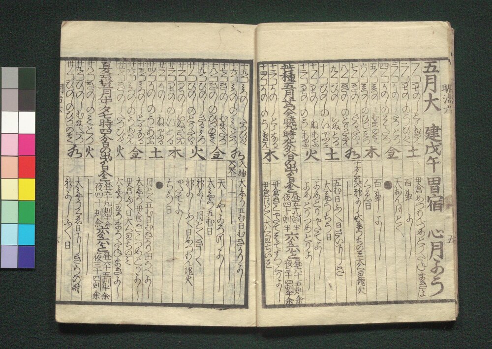 Calendar for 1873 (Meiji 6) | EDO-TOKYO MUSEIUM Digital Archives