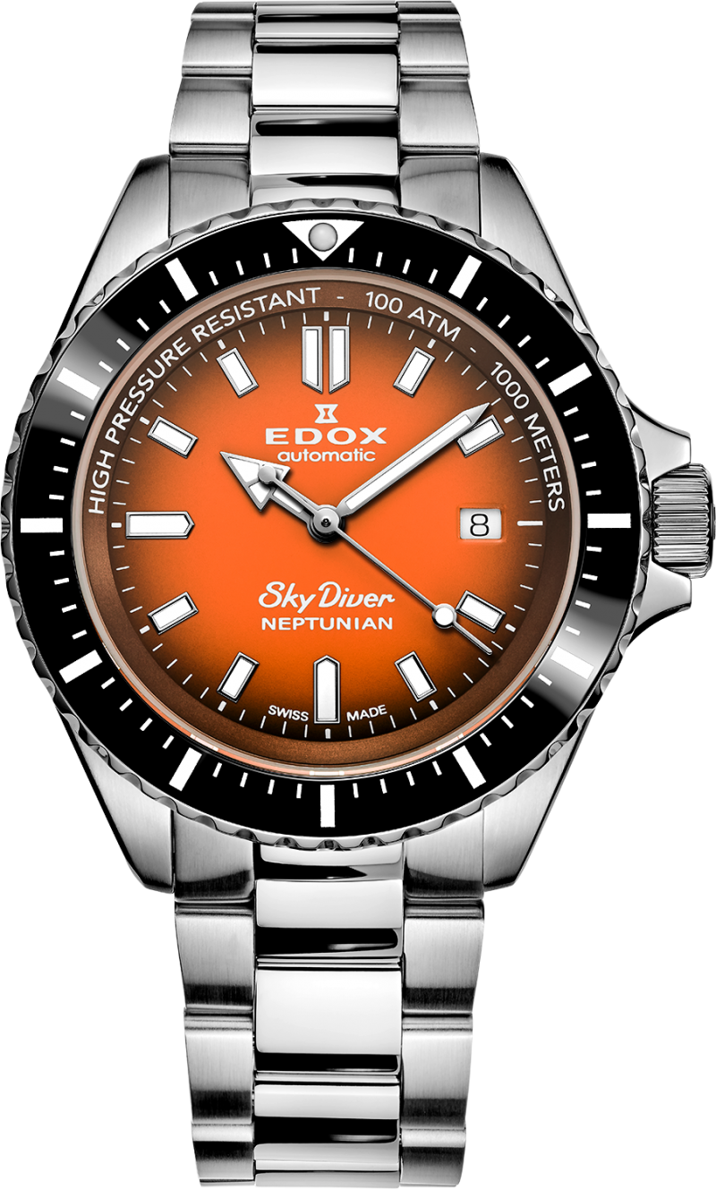 ネプチュニアン』にブラックMOP文字盤の特別モデルが登場 | EDOX日本