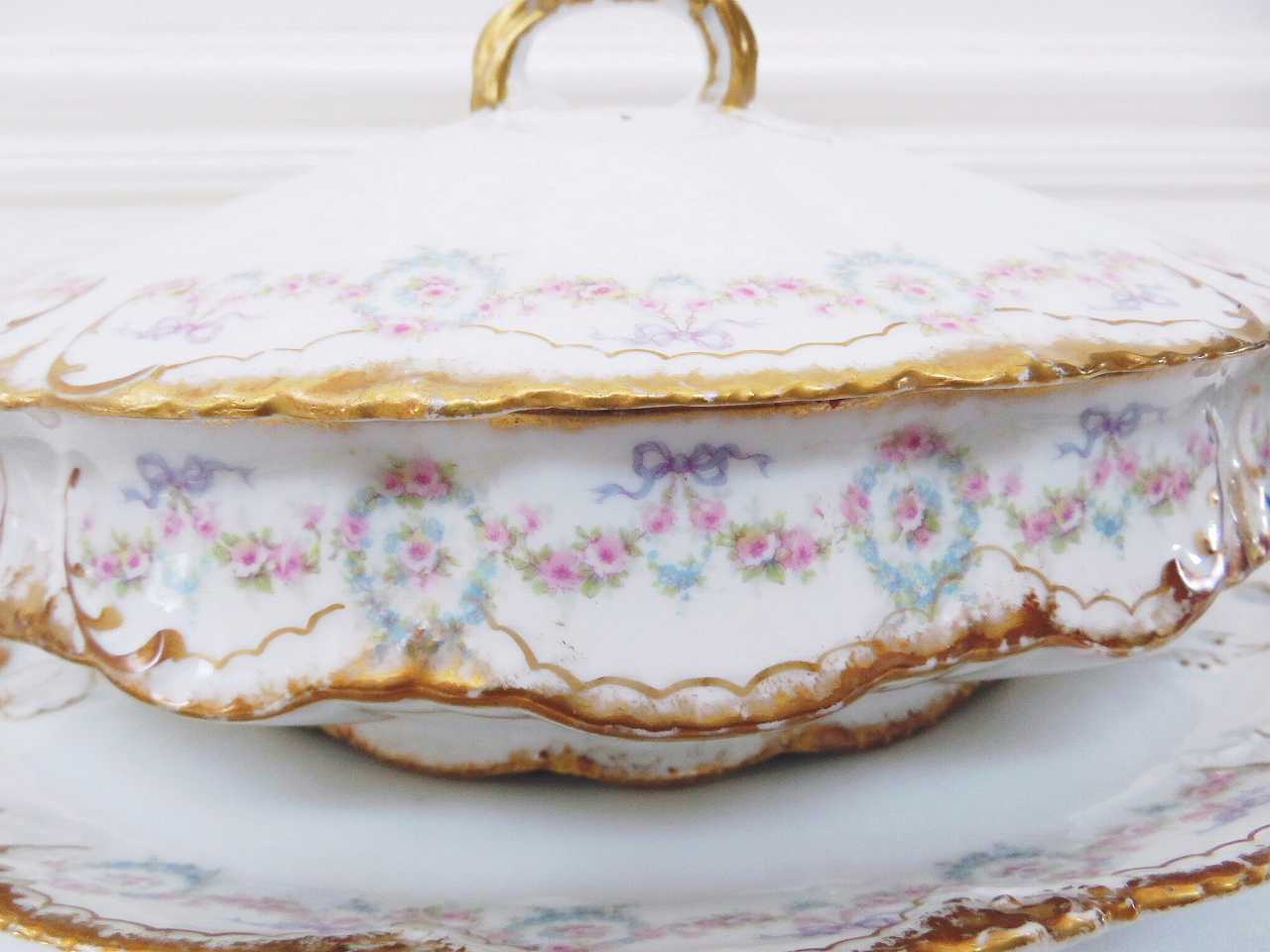 リモージュ アヴィランド 330 スーピエール - 薔薇と天使のアンティーク