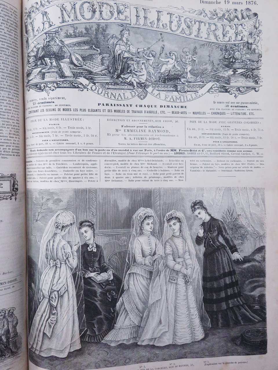 LA MODE ILLUSTREE』 ファッションプレートブック - 薔薇と天使の