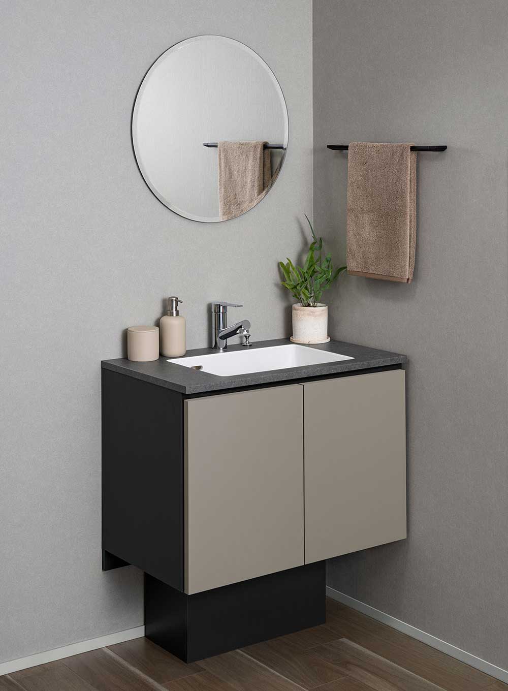 洗面「アクアージュsai」「アクアージュフロート」 コンパクトタイプを