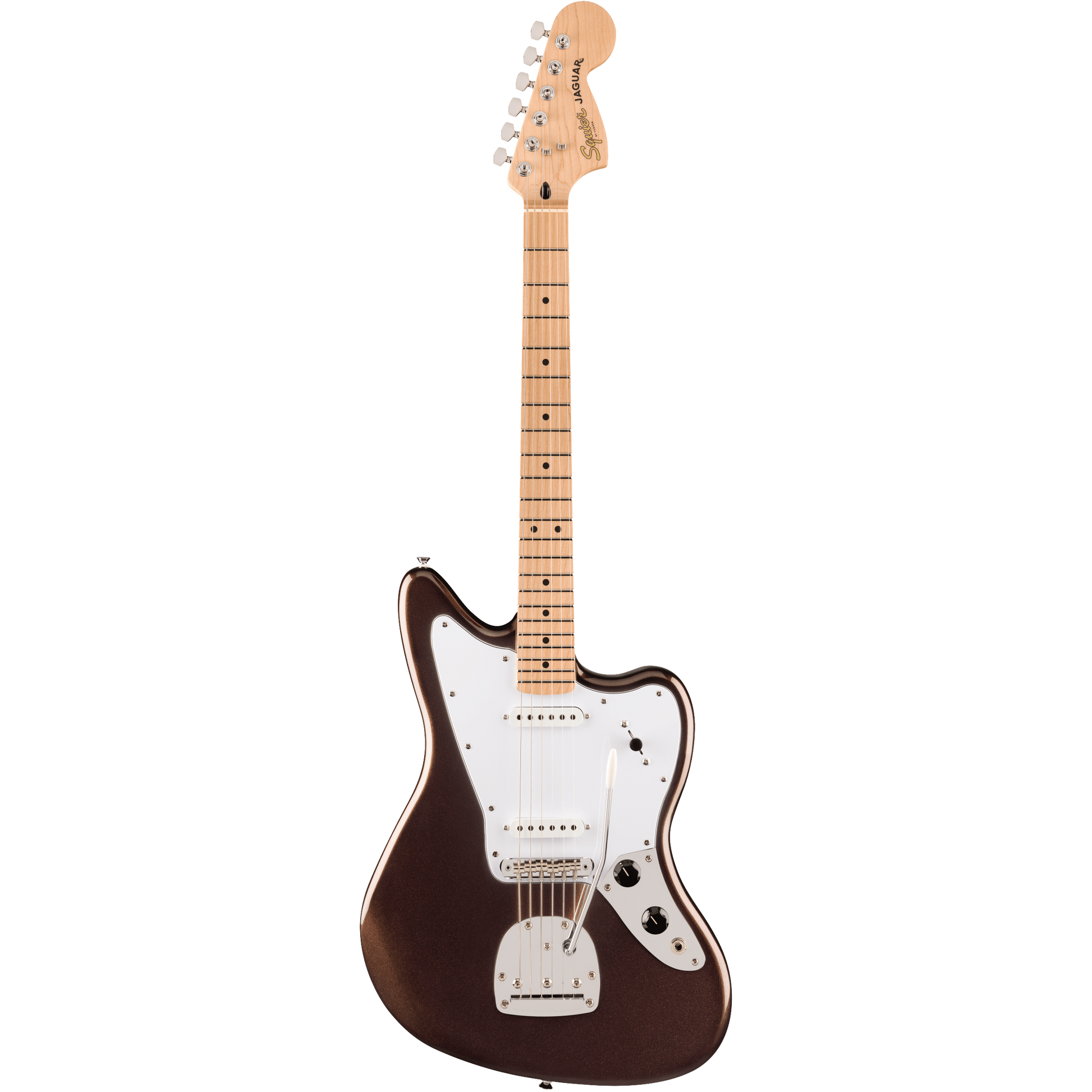 Squier Affinity Series Jaguar, Mystic Metallic Brown – Elderly